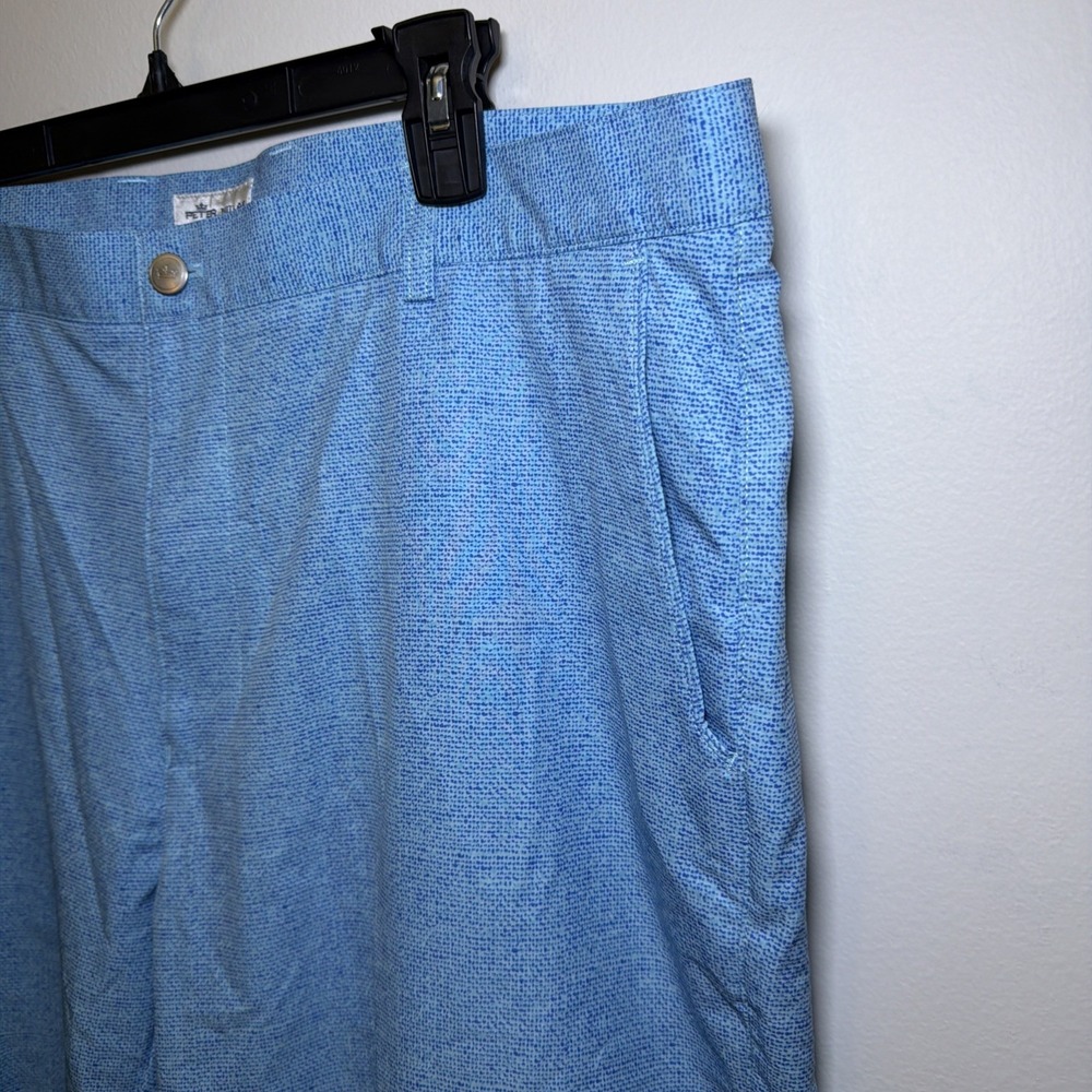 Peter Millar Shorts Men 40 Blue Shackelford Performance Hybrid Golf 10" Inseam - Picture 4 of 11